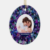 Aangepaste familiefoto keramisch ornament (Rechts)