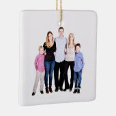 Aangepaste familiefoto keramisch ornament (Rechts)