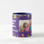 Aangepaste familiefoto kerstcadeaus voor dochter mok (Midden)