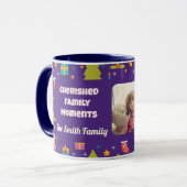 Aangepaste familiefoto kerstcadeaus voor dochter mok (Voorkant links)