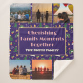 Aangepaste familiefoto kerstcadeaus voor dochter sherpa deken (Voorkant)