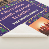 Aangepaste familiefoto kerstcadeaus voor dochter sherpa deken (3/4)