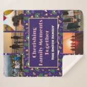 Aangepaste familiefoto kerstcadeaus voor dochter sherpa deken (Voorkant (horizontaal))