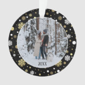 Aangepaste Familiefoto Kerstmis Gepersonaliseerd 2 Ornament (voorkant)