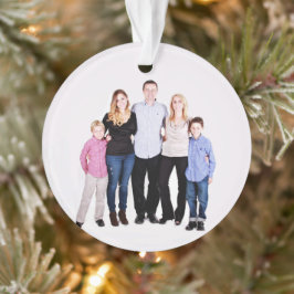 Aangepaste familiefoto Kerstmis Ornament