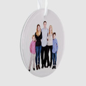 Aangepaste familiefoto Kerstmis Ornament (voorkant)