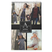 Aangepaste familiefoto-lay-outkalender met één pag kalender (Hoes)
