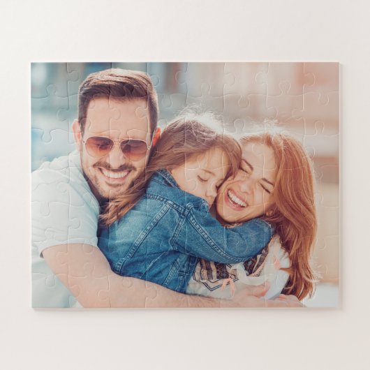 Aangepaste familiefoto legpuzzel (Horizontaal)