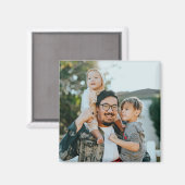 Aangepaste familiefoto magneet (Voorkant / Achterkant)