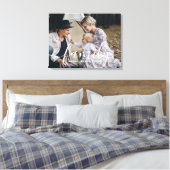 Aangepaste familiefoto met aangepaste naam canvas afdruk (Insitu (Slaapkamer))