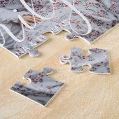 Aangepaste familiefoto met aangepaste naam legpuzzel (Zijkant)