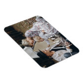 Aangepaste familiefoto met aangepaste naam magneet (Rechterzijde)