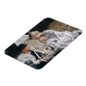 Aangepaste familiefoto met aangepaste naam magneet (Linkerzijde)