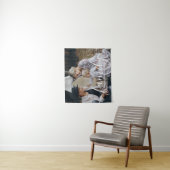 Aangepaste familiefoto met aangepaste naam wandkleed (In situ)