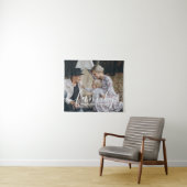 Aangepaste familiefoto met aangepaste naam wandkleed (In Situ (horizontaal))