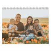 Aangepaste familiefoto met aangepaste namen kalender (Hoes)