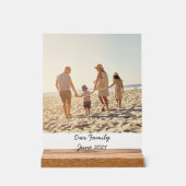 Aangepaste familiefoto met tekst acryl bord (Voorkant)