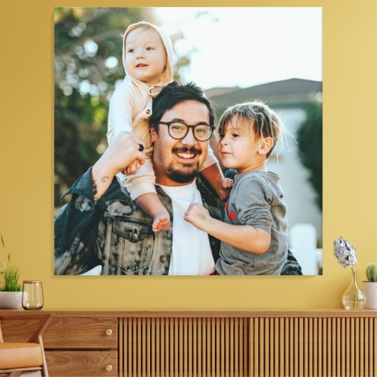 Aangepaste familiefoto Modern Canvas Afdruk (Insitu (Woonkamer))