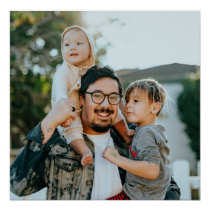 Aangepaste familiefoto Modern Perfect Poster