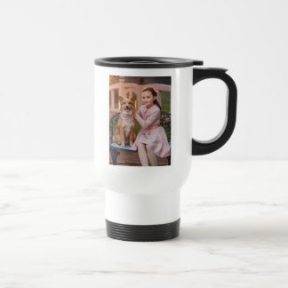 Aangepaste familiefoto op reismok reisbeker