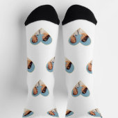 Aangepaste familiefoto op witwassockets sokken (Top)