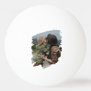 Aangepaste familiefoto pingpongbal