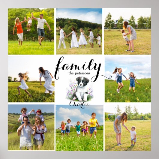 Aangepaste familiefoto poster (Voorkant)