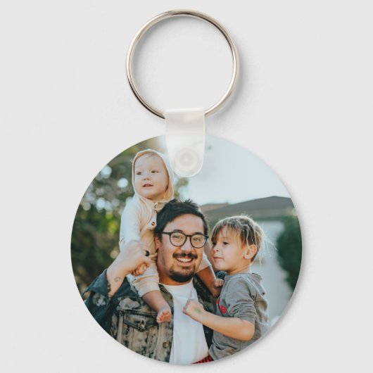 Aangepaste familiefoto sleutelhanger (Voorkant)