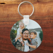 Aangepaste familiefoto sleutelhanger (Voorkant)