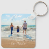 Aangepaste familiefoto Sleutelhanger uw eigen ontw (Achterkant)