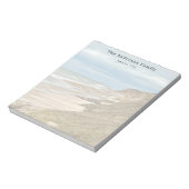 Aangepaste familiefoto strandreizen notitieblok (Linkerzijde)