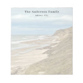 Aangepaste familiefoto strandreizen notitieblok (Voorkant)