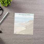 Aangepaste familiefoto strandreizen notitieblok