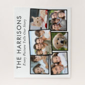 Aangepaste familiefoto verhaalcollage legpuzzel (Verticaal)