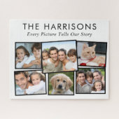 Aangepaste familiefoto verhaalcollage legpuzzel (Horizontaal)