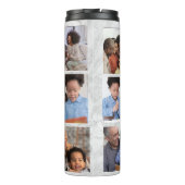 Aangepaste familiefoto verpakt acht Afbeelding col Thermosbeker (Achterkant)