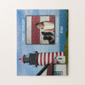 Aangepaste familiefoto West Quoddy Lighthouse Legpuzzel (Verticaal)