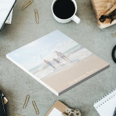 Aangepaste familiefoto zomervakantie notitieblok