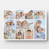 Aangepaste familiefotocollage fotoplaat (voorkant)