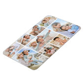 Aangepaste familiefotocollage magneet (Linkerzijde)