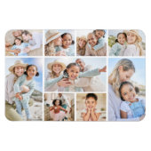 Aangepaste familiefotocollage magneet (Horizontaal)