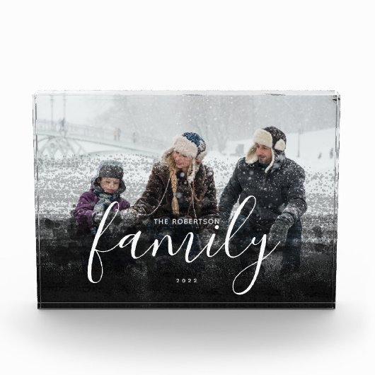 Aangepaste familiefotografie zwarte Abstracte over Fotoblokken (Voorkant)
