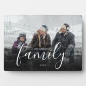Aangepaste familiefotografie zwarte Abstracte over Fotoplaat (voorkant)