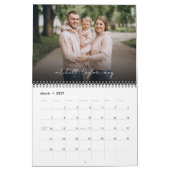 Aangepaste familiefoto's kalender (Mar 2027)