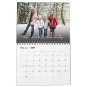 Aangepaste familiefoto's kalender (Feb 2027)