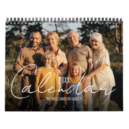 Aangepaste familiefoto's kalender