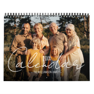 Aangepaste familiefoto's kalender