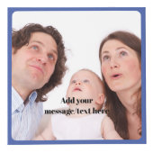 Aangepaste familiefoto's | Vaderdag blauwe foto ku Kubus (Voorkant)