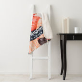 Aangepaste familiefunctie voor foto en naam sherpa deken (In situ)