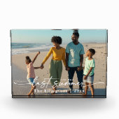 Aangepaste familieherinneringen op een dag afgelop fotoblokken (Voorkant)